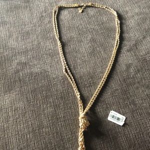 Gold knot necklace